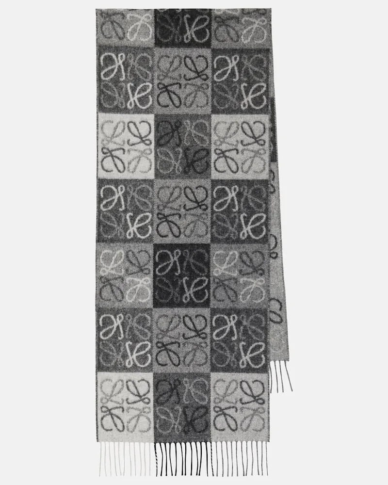 Loewe Schal Anagram aus Wolle und Kaschmir Multicolor
