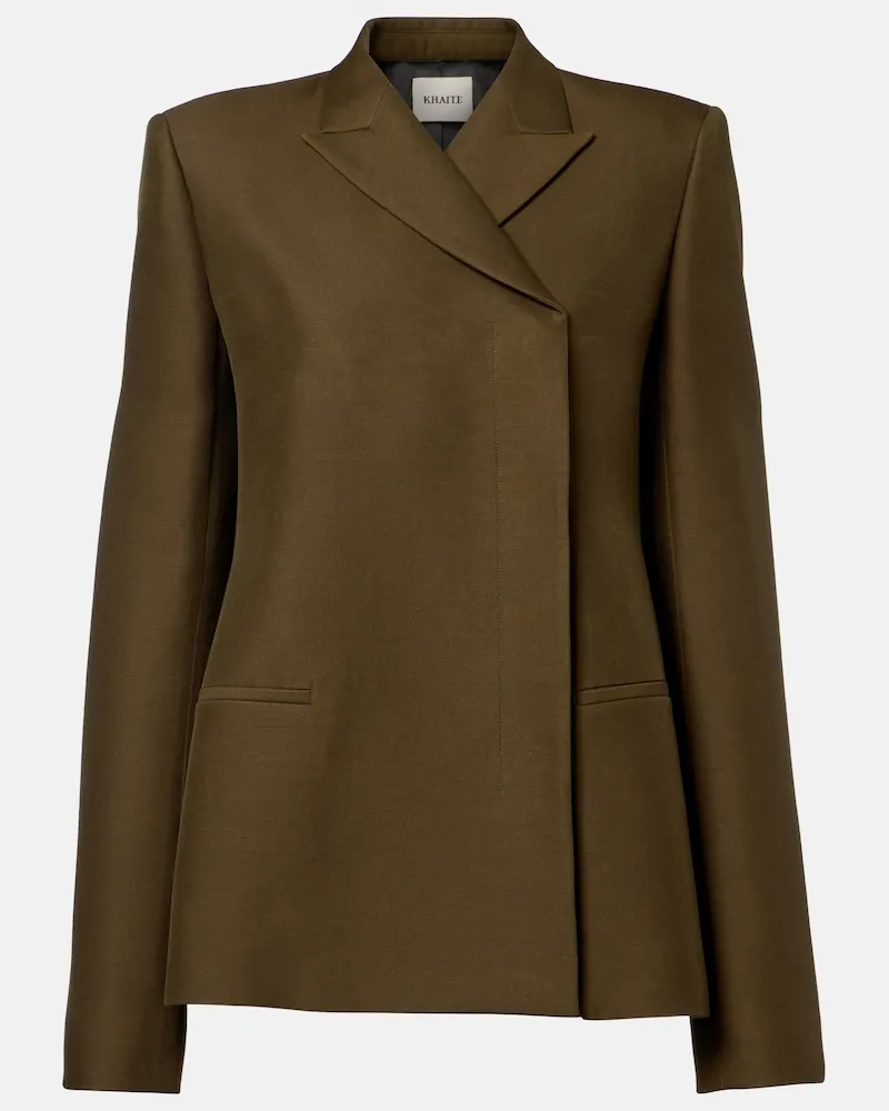 KHAITE Blazer Silvannah aus Cady Grün