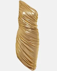 Norma Kamali One-Shoulder-Minikleid Diana Gold