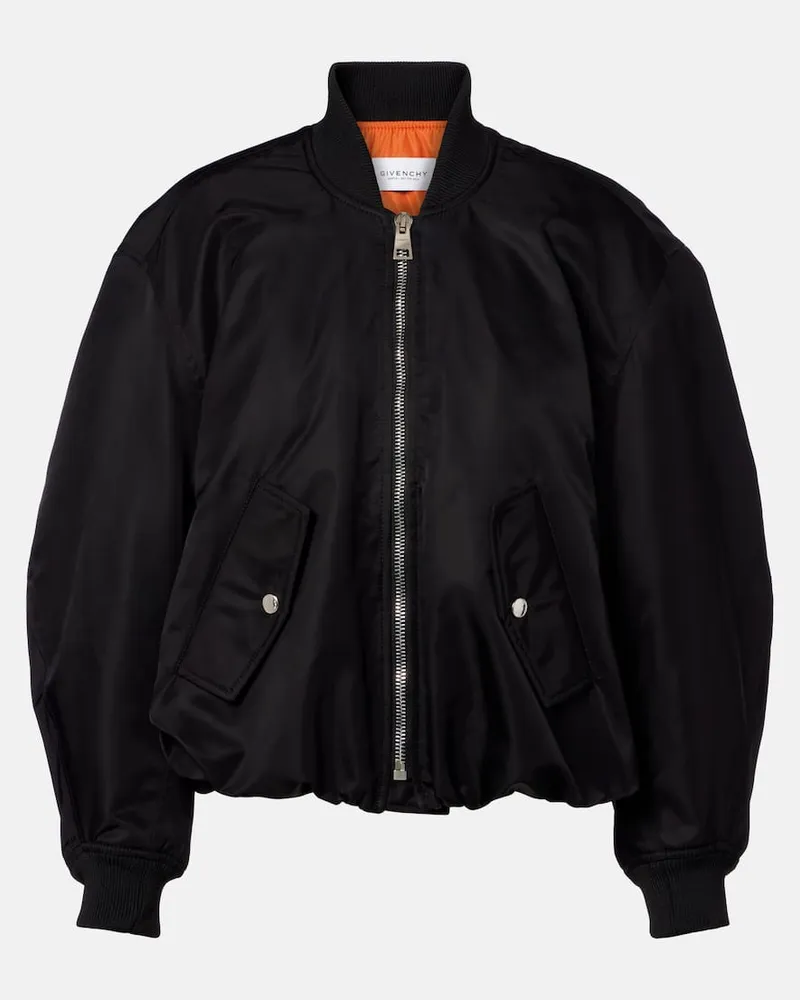Givenchy Cropped-Bomberjacke Schwarz