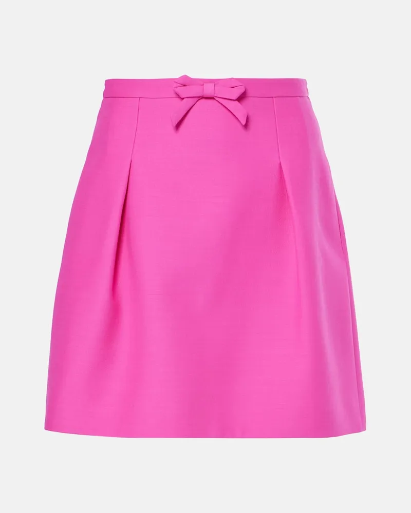 Valentino Garavani Minirock aus Crepe Couture Pink