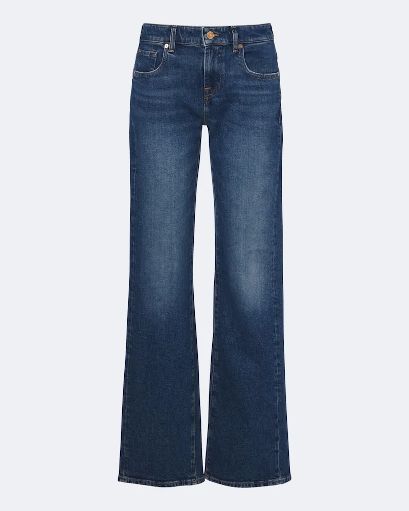 7 for all mankind Wide-Leg Jeans Low Tess Blau
