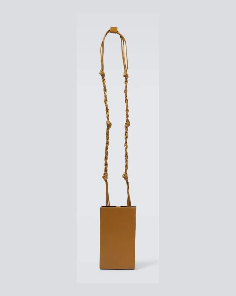 Jil Sander Smartphone-Etui aus Leder Orange