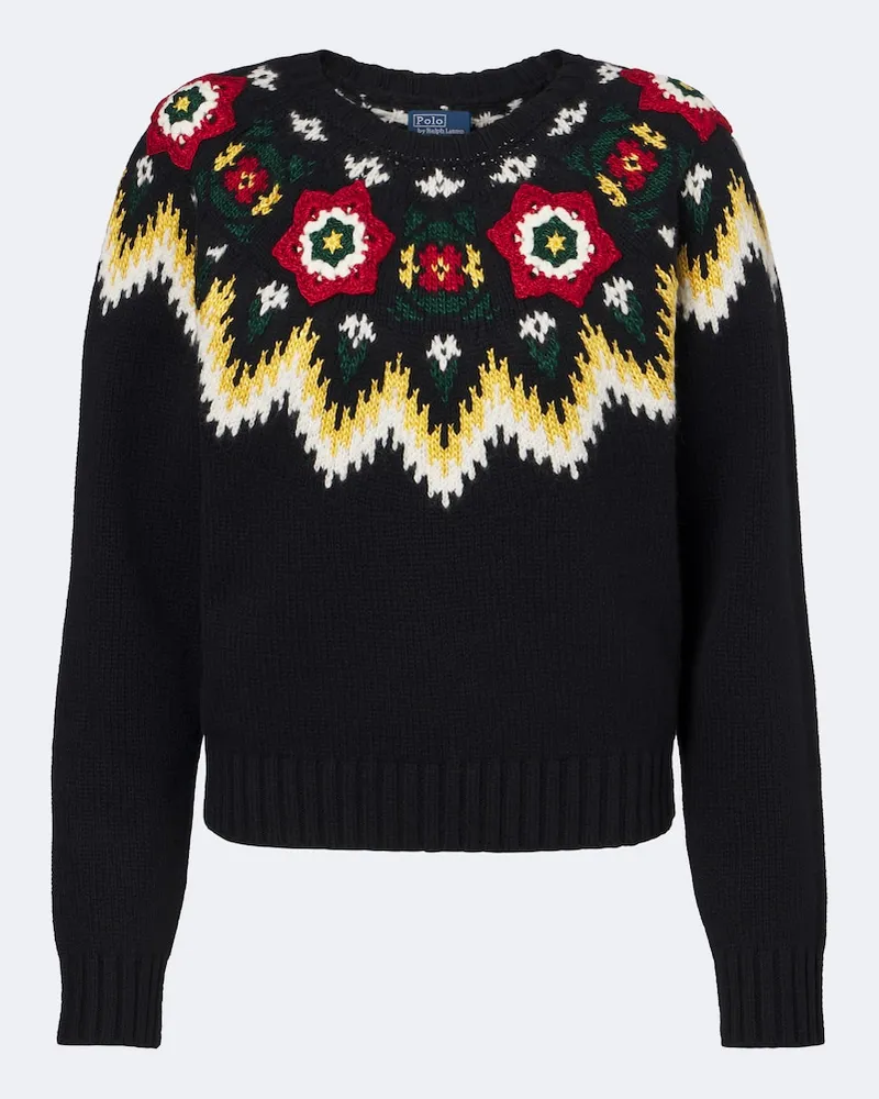 Ralph Lauren Pullover aus Häkelstrick Multicolor