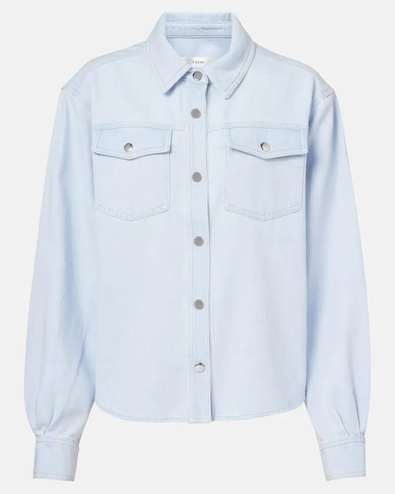 Frame Denim Jeanshemd The Mainstay Blau