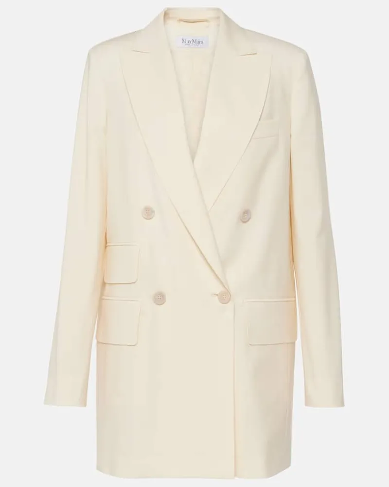 Max Mara Blazer Elegia aus Schurwolle Weiß