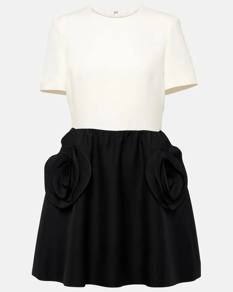 Valentino Garavani Minikleid aus Crepe Couture Weiß