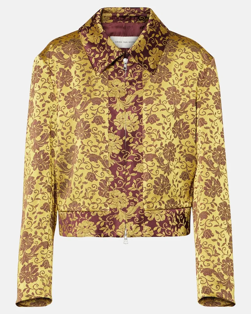 Dries van Noten Jacke aus Jacquard Multicolor