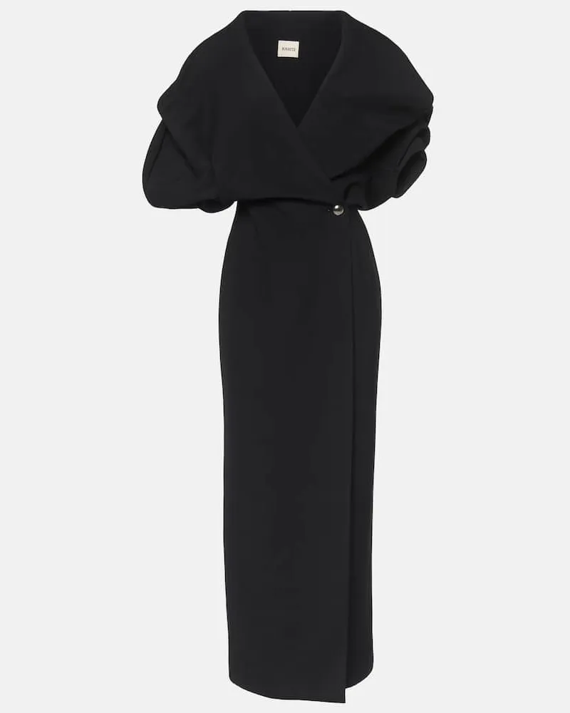 KHAITE Maxikleid Truman Schwarz