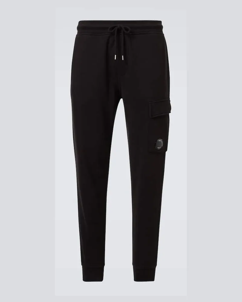 C.P. Company Jogginghose aus Baumwolle Schwarz