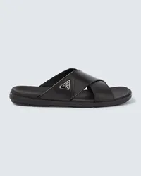 Prada Sandalen aus Leder Schwarz