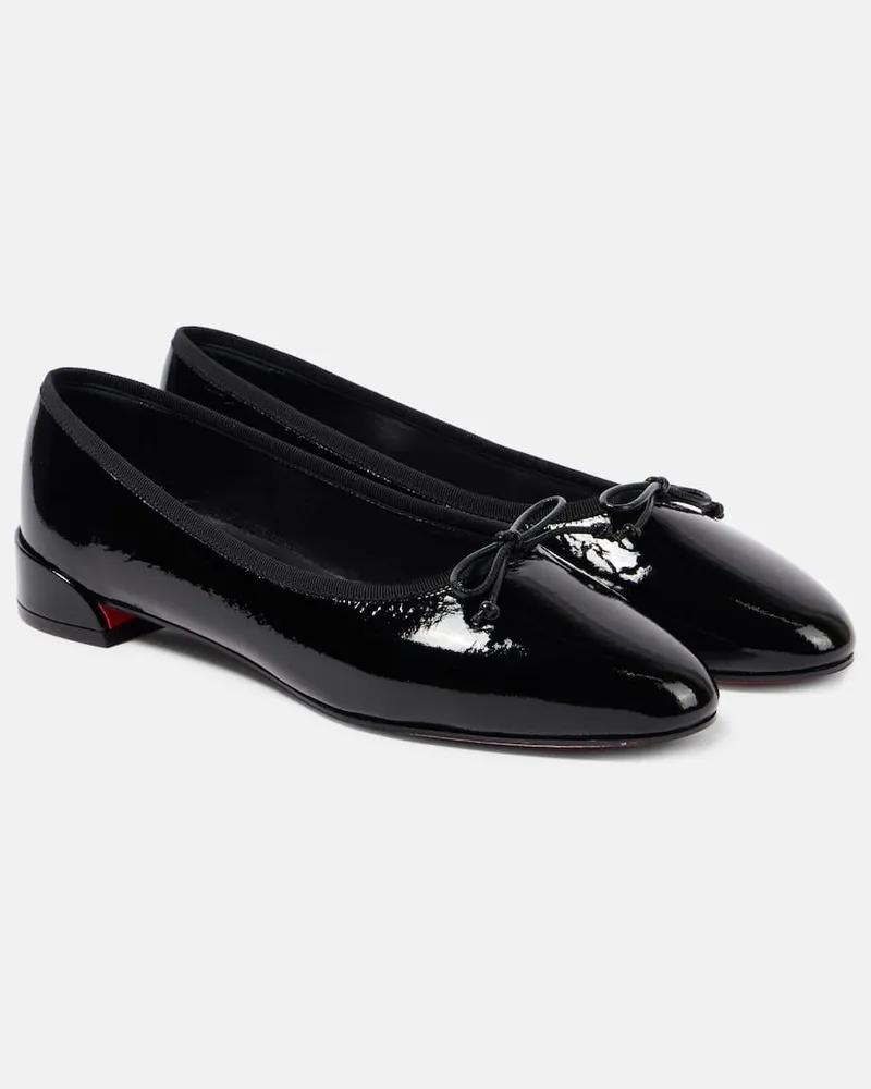 Christian Louboutin Ballerinas Sweetie Jane aus Lackleder Schwarz