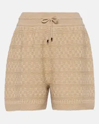 Loro Piana Shorts aus Kaschmir Beige