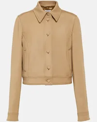 Gabriela Hearst Cropped-Jacke Thereza aus Wolle Beige