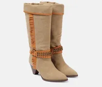 Westernstiefel Levon aus Canvas mit Leder