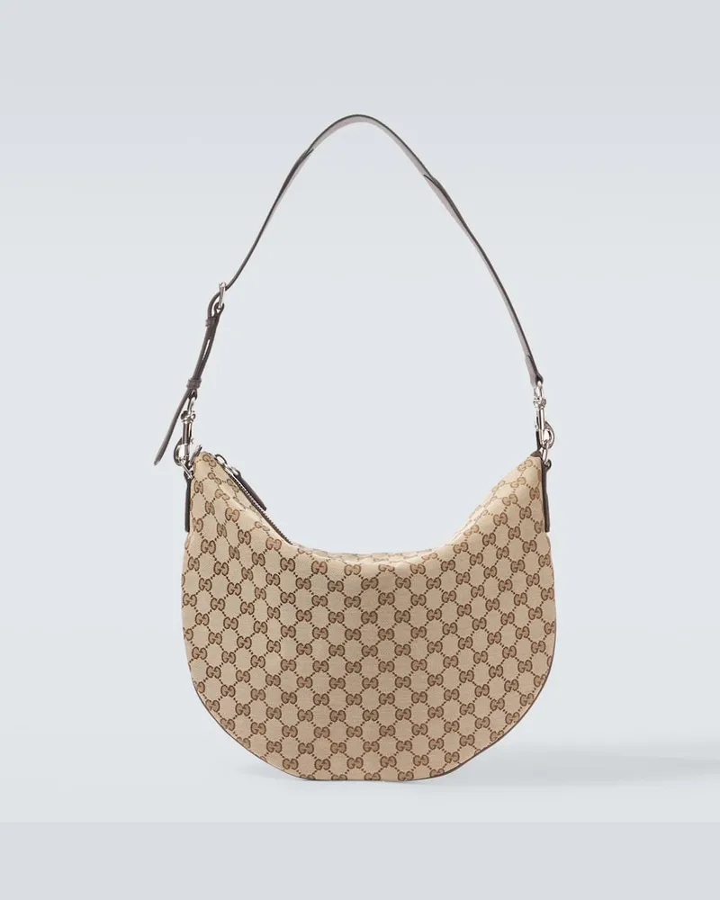 Gucci Crossbody Bag Gucci B GG Medium aus Canvas Beige
