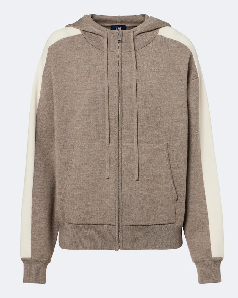 FUSALP Hoodie Nymira aus einem Wollgemisch Beige