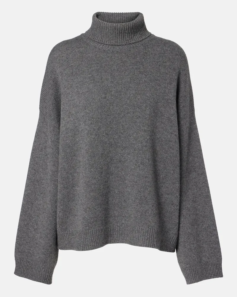 Brunello Cucinelli Rollkragenpullover Monili aus Kaschmir Grau