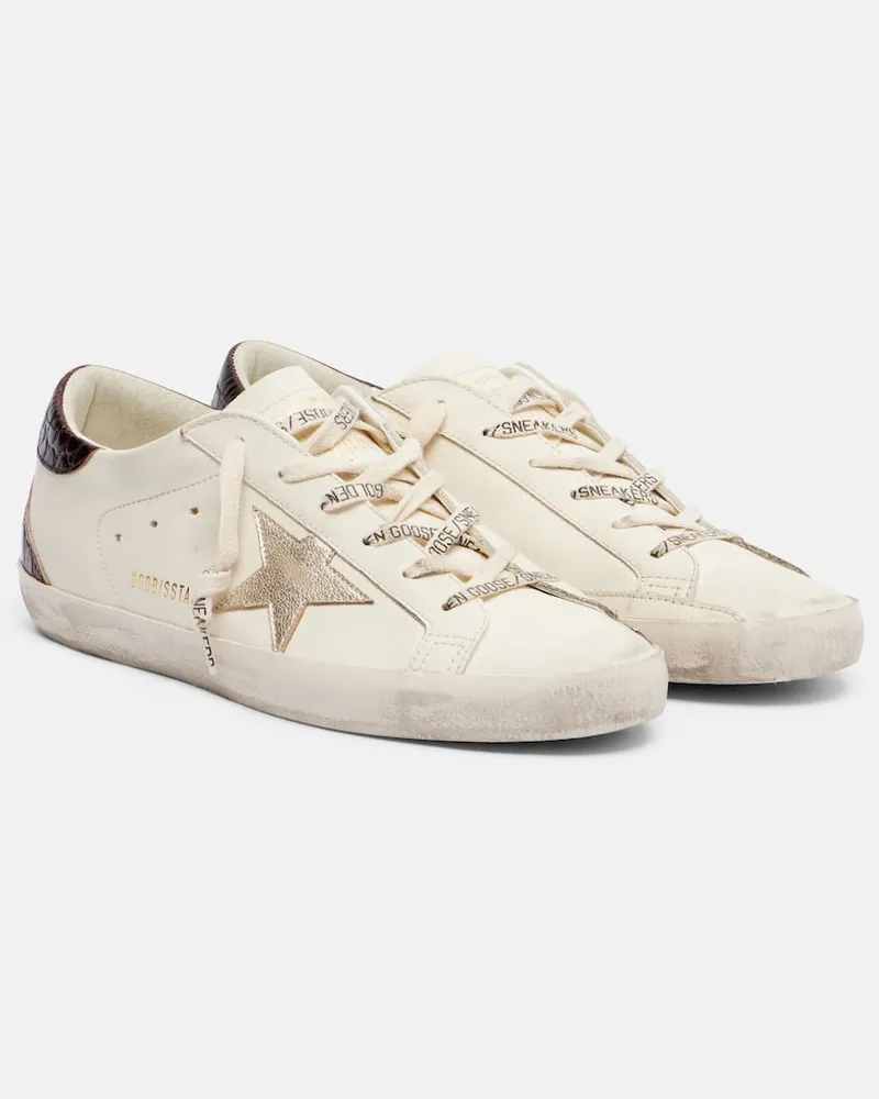Golden Goose Sneakers Super Star aus Leder Weiß