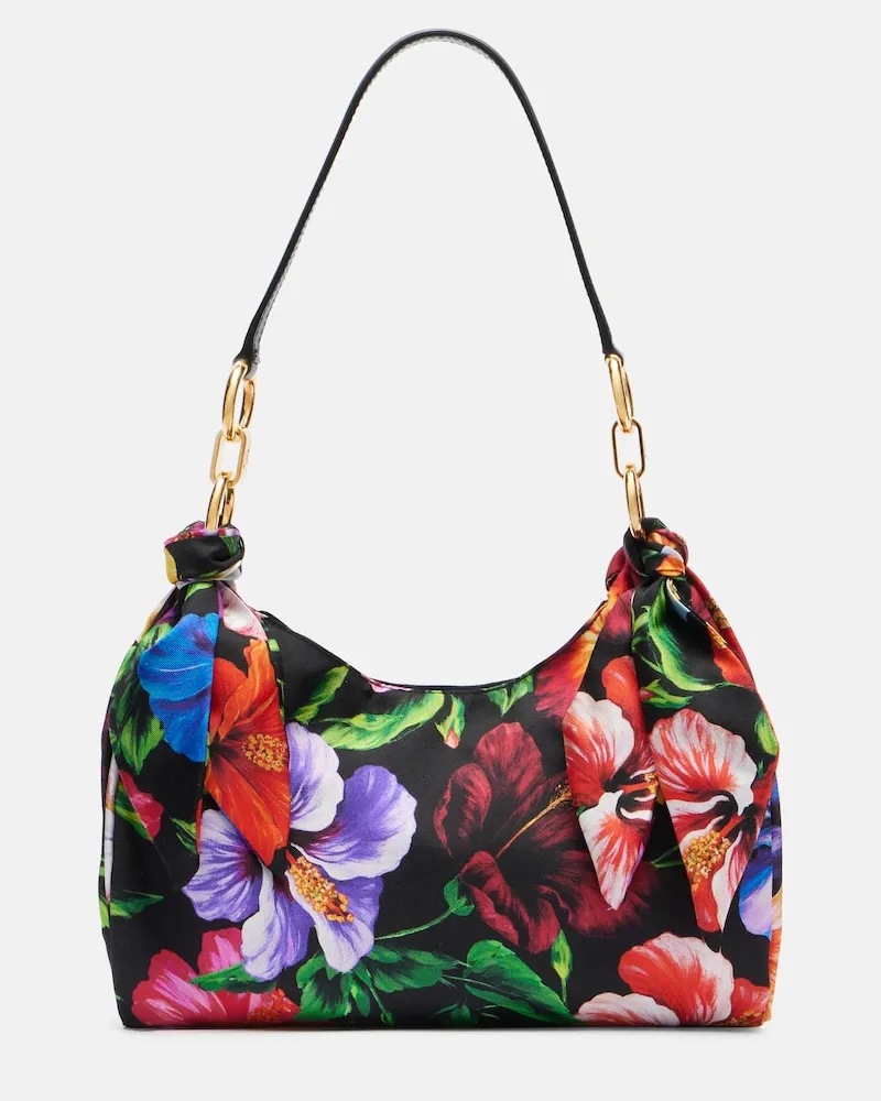Dolce & Gabbana Tote Bag Small aus Satin Multicolor