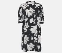 Bedrucktes Minikleid aus Crêpe