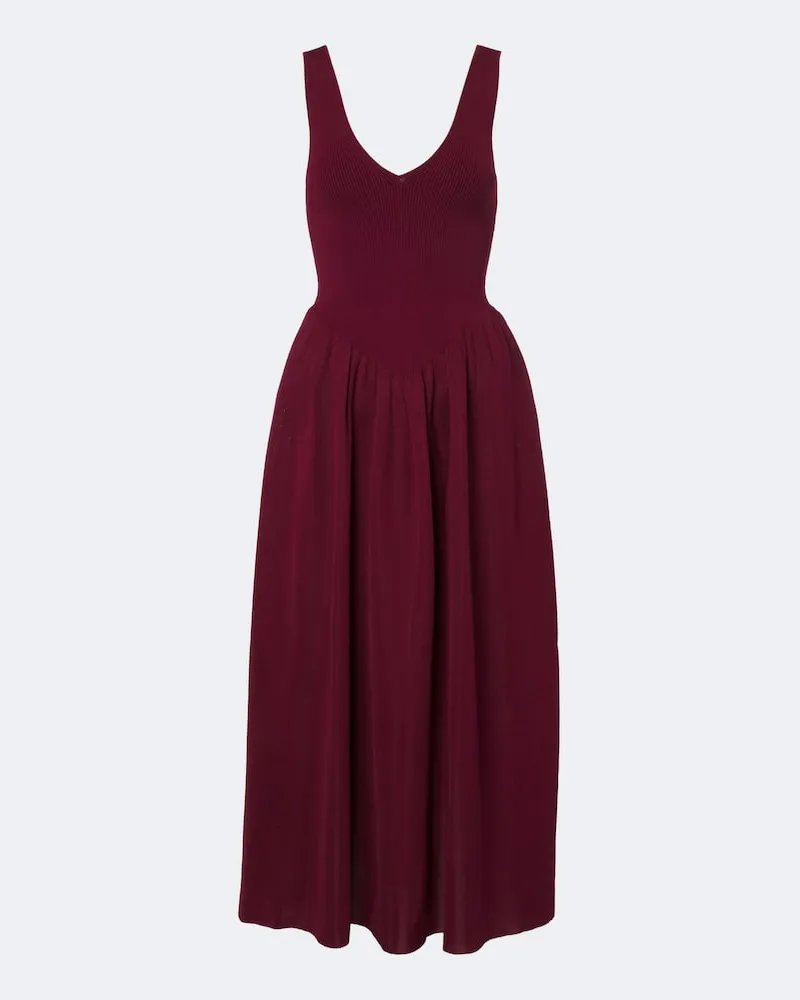 Altuzarra Midikleid Lollie aus Strick Rot