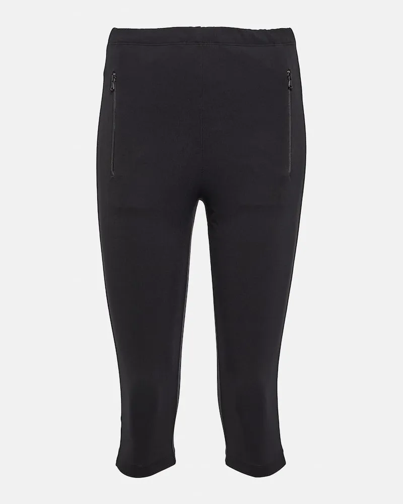WARDROBE.NYC Cropped-Leggings Schwarz