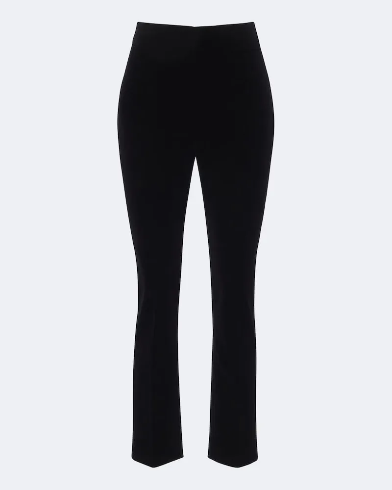 Róhe Róhe Hose aus Baumwollsamt Schwarz
