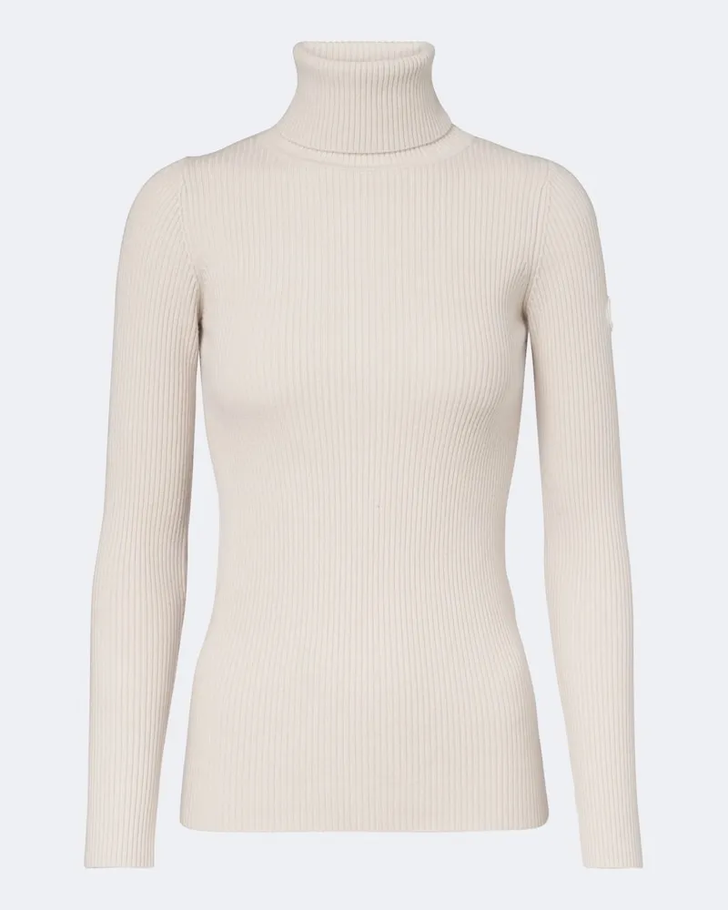 Yves Salomon Rollkragenpullover aus einem Wollgemisch Weiß