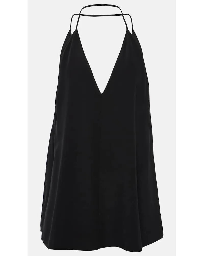 Totême Top aus Seide Schwarz