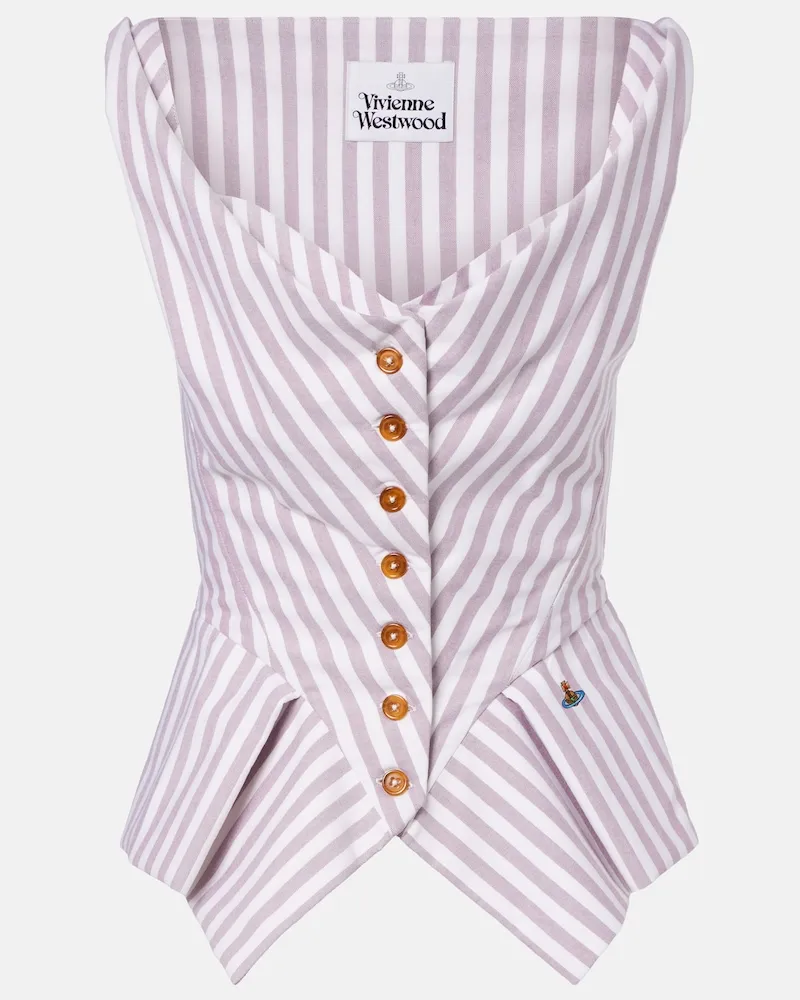 Vivienne Westwood Top Monday aus Baumwolle Burgunderrot