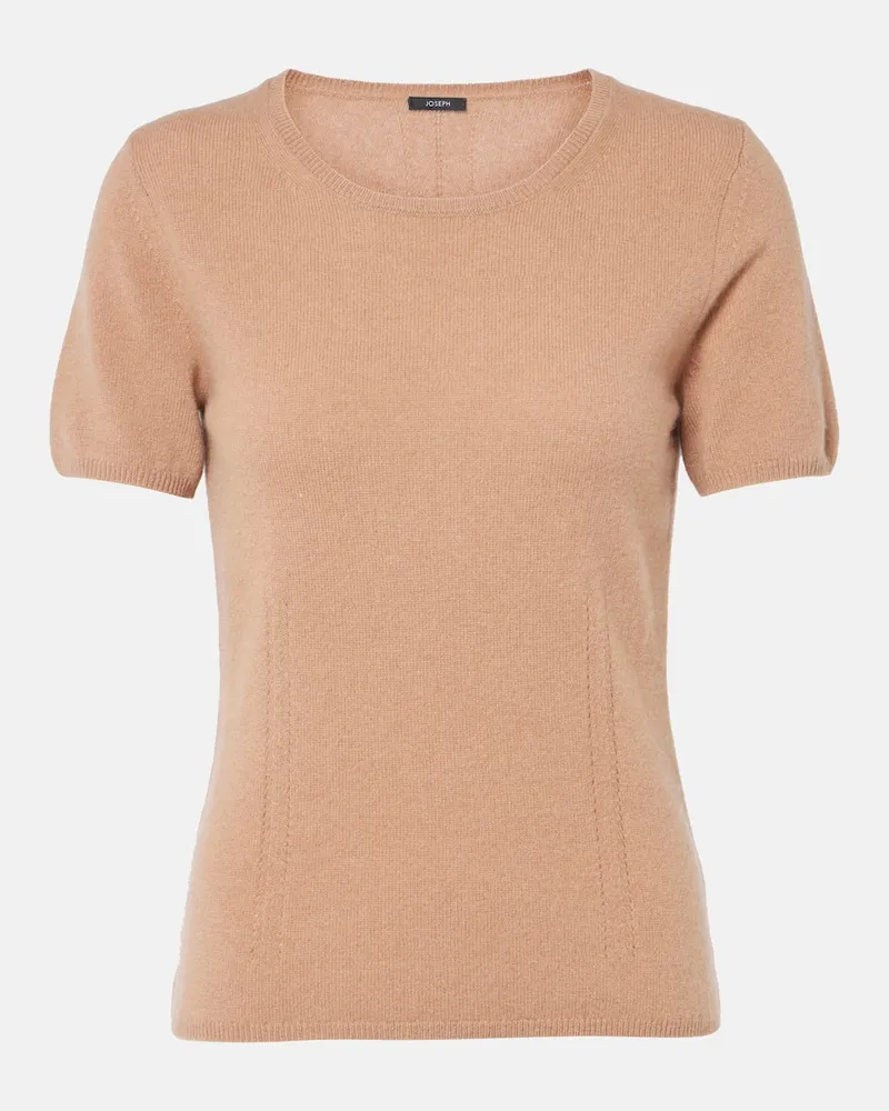 Joseph T-Shirt aus Kaschmir Nude