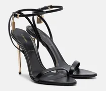 Verzierte Sandalen Padlock aus Leder
