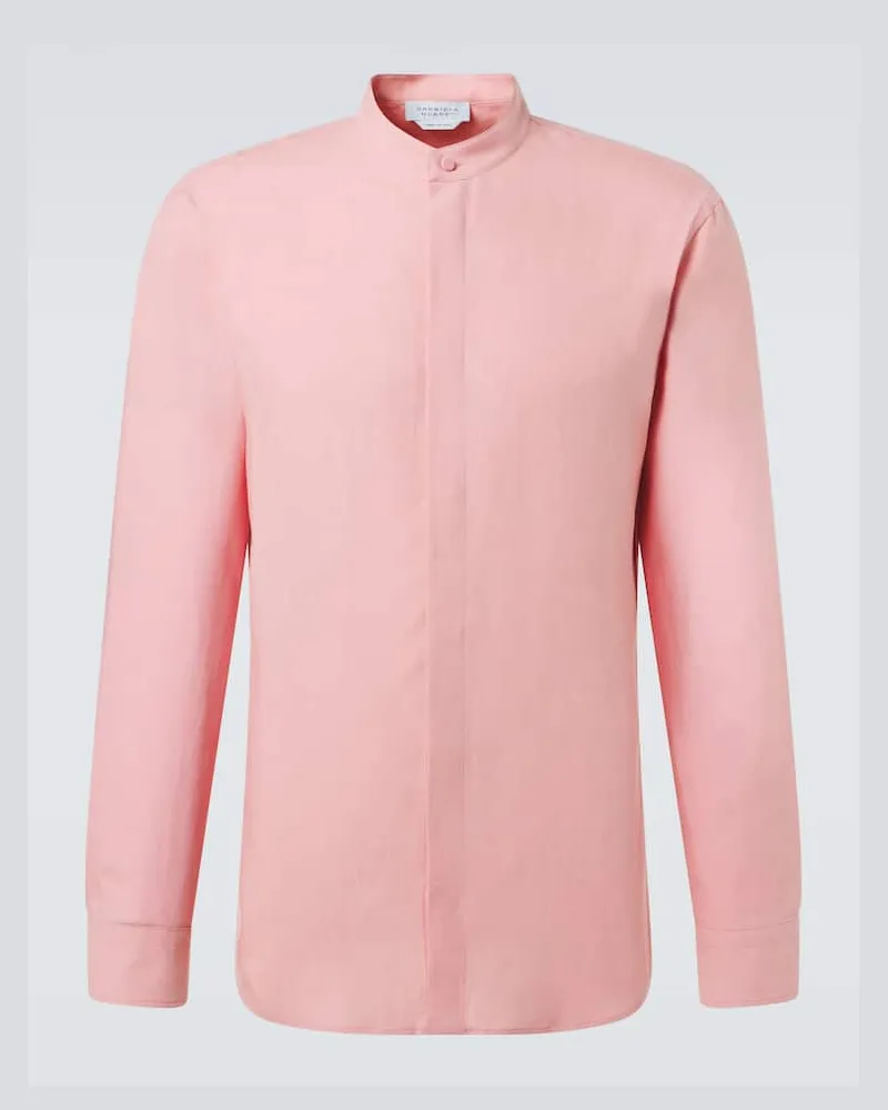 Gabriela Hearst Hemd aus Leinen Rosa