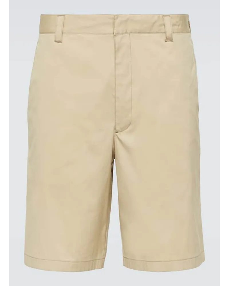 Prada Shorts aus einem Baumwollgemisch Beige