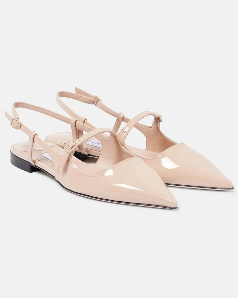 Jimmy Choo Slingback-Ballerinas Didi aus Lackleder Pink