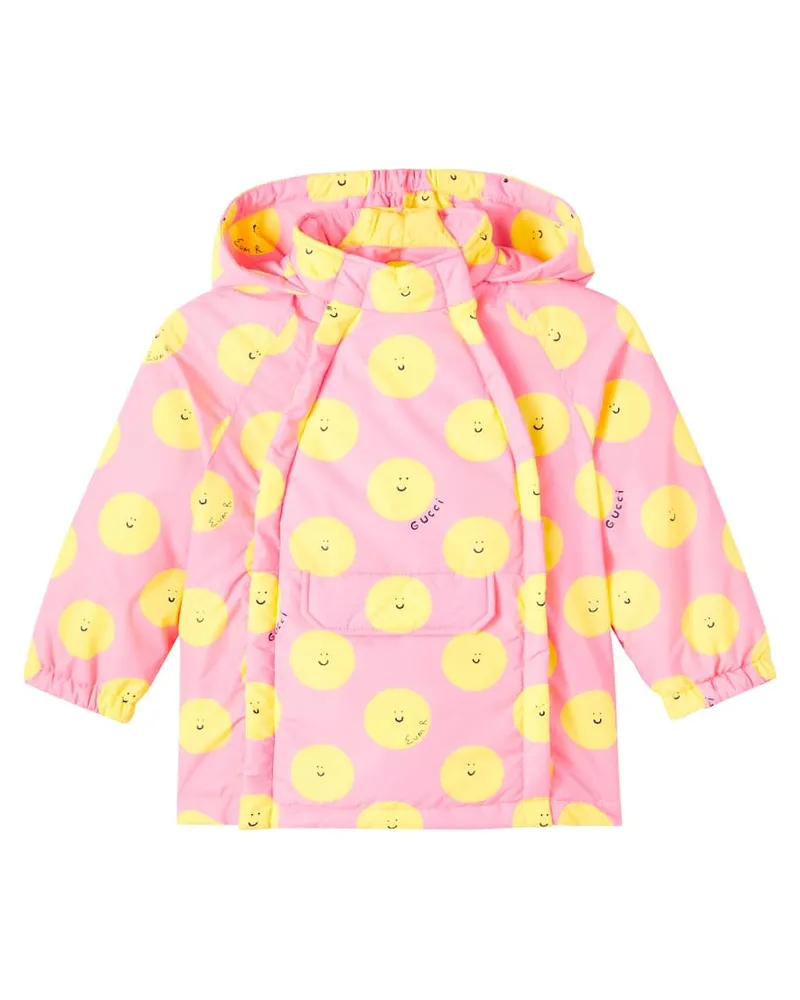 Gucci X Euan Roberts Baby Bedruckte Jacke Pink