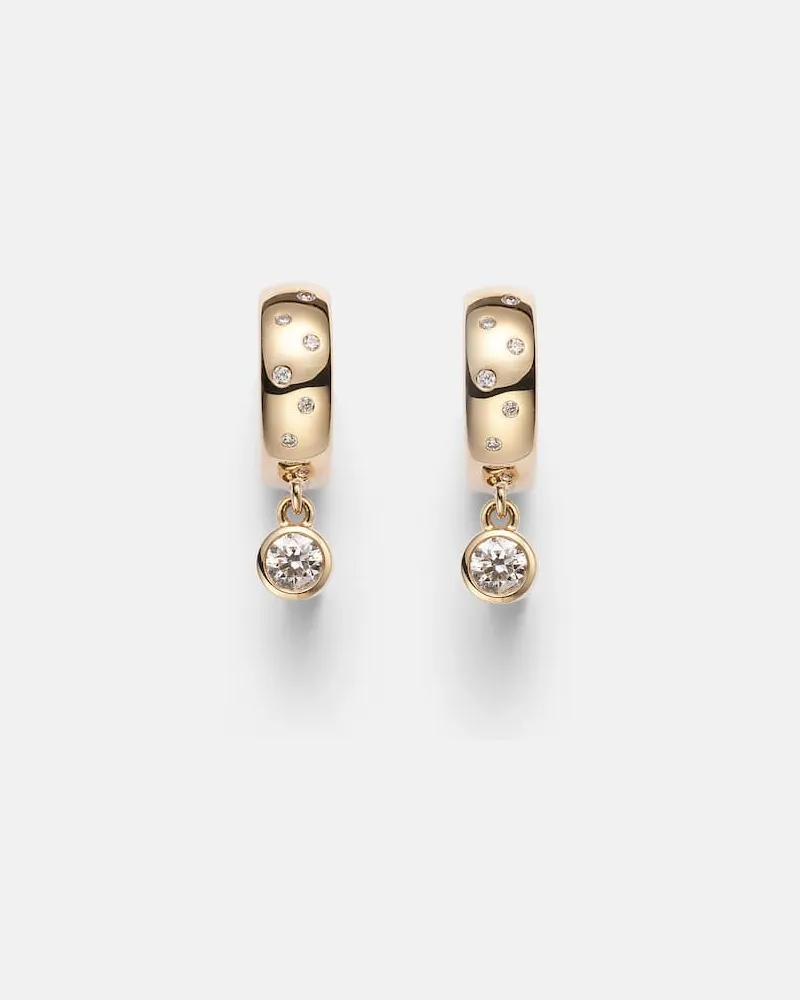Roxanne First Ohrringe aus 14kt Gelbgold mit Diamanten Gold