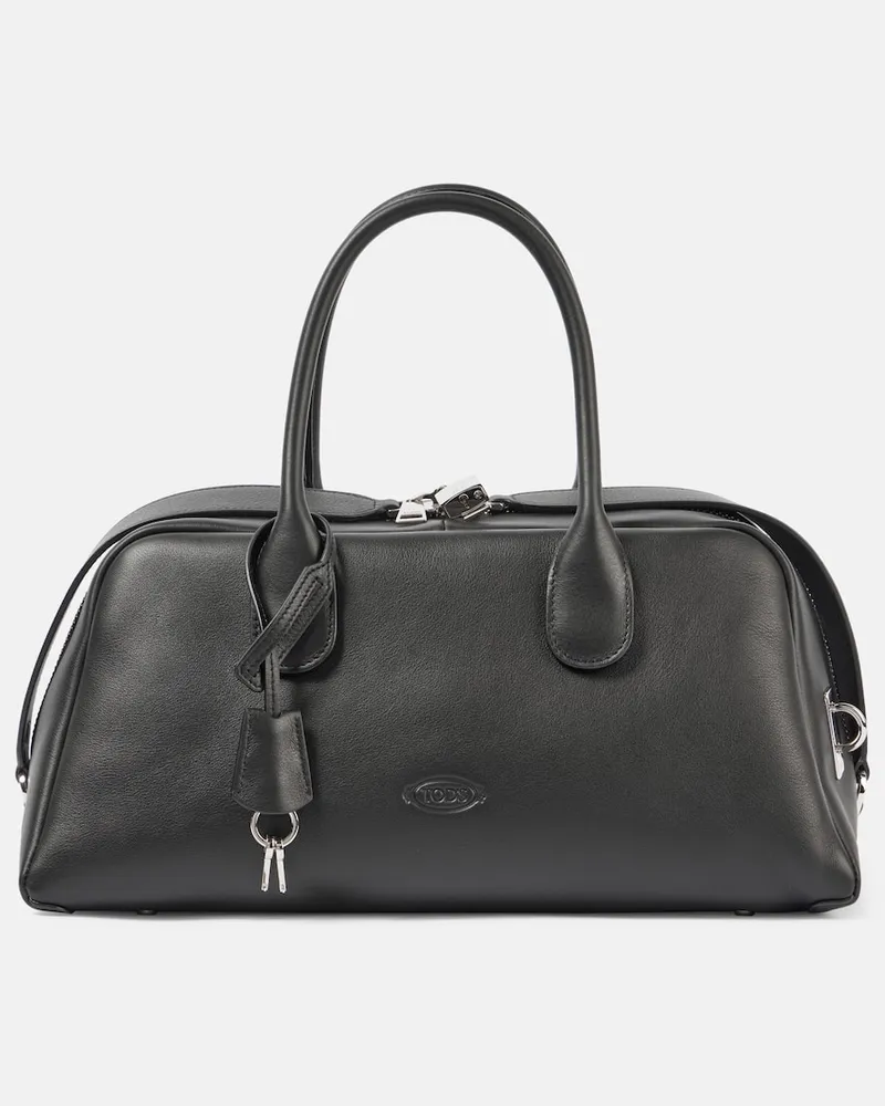 TOD'S Tote Darsena Medium aus Leder Schwarz