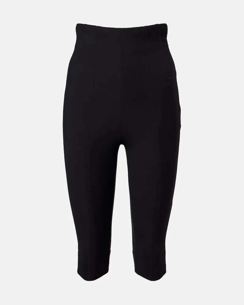 Jacquemus High-Rise-Caprihose Schwarz