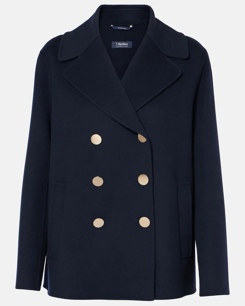 Max Mara Jacke Margot aus Wolle Blau