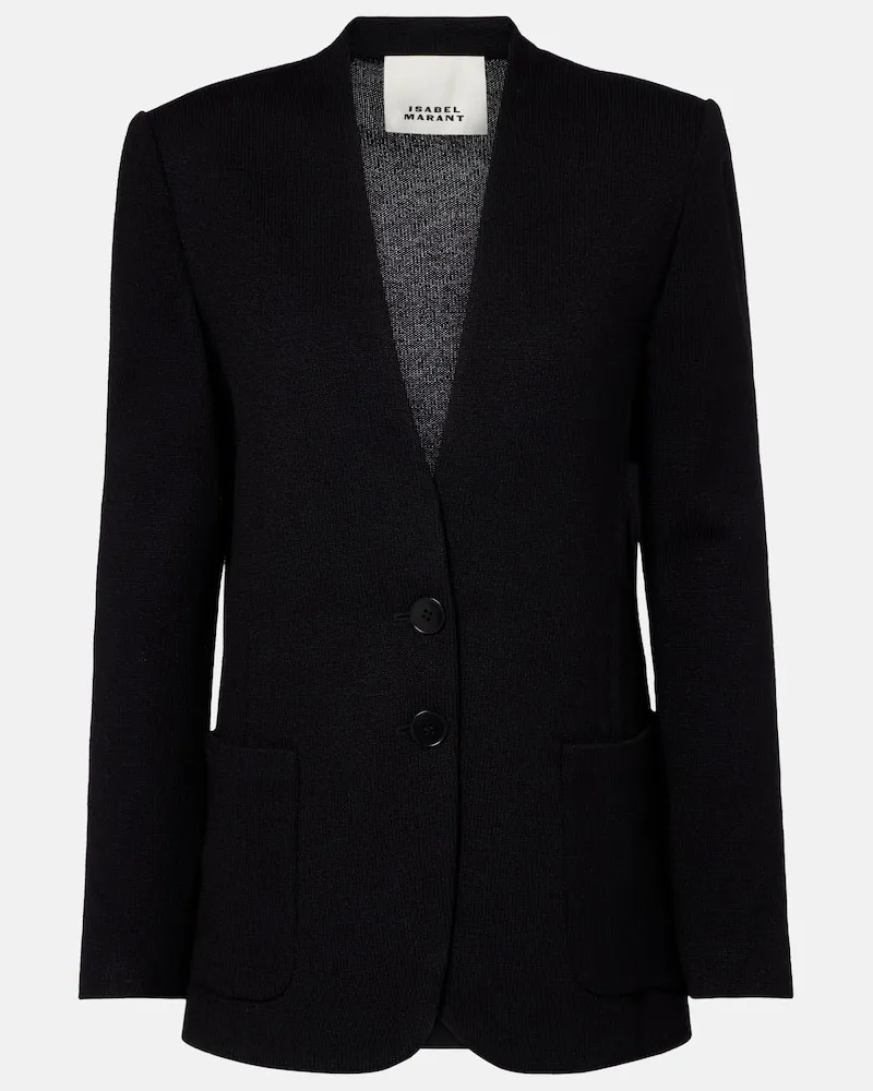 Isabel Marant Jacke Olivia aus einem Wollgemisch Schwarz