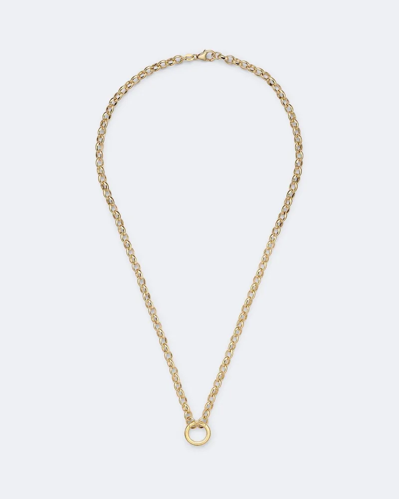 FOUNDRAE Halskette Belcher aus 18kt Gelbgold Gold