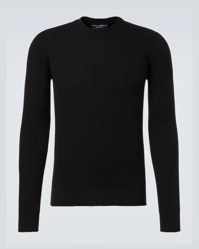 Dolce & Gabbana Pullover aus Schurwolle Schwarz