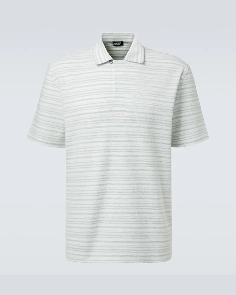 Ermenegildo Zegna Polohemd aus Baumwolle Grün