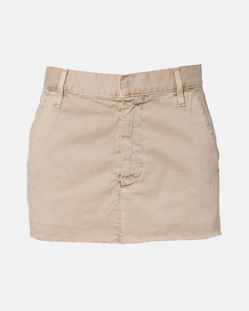 SLVRLAKE Minirock Chino aus Baumwoll-Canvas Beige