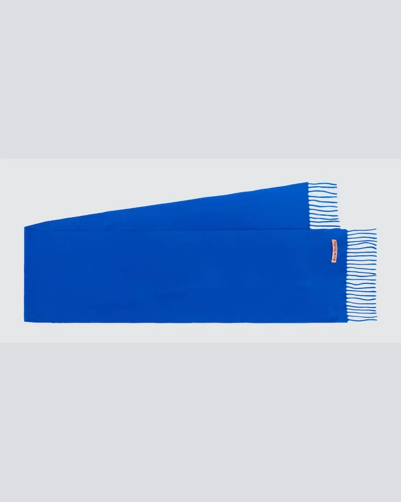 Acne Studios Schal aus Wolle Blau