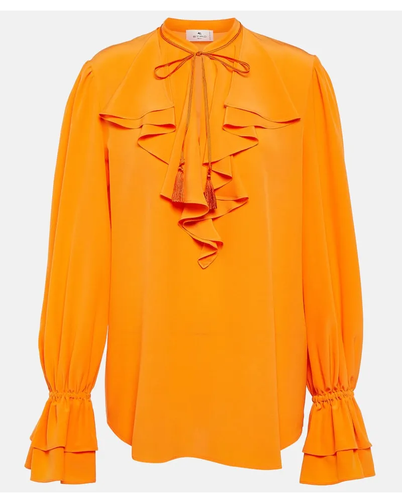 Etro Bluse aus Seide Orange