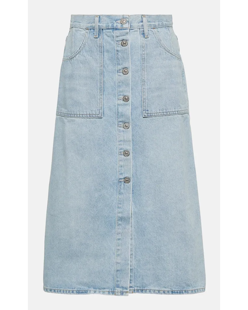 Citizens of humanity High-Rise-Jeansrock Anouk Blau