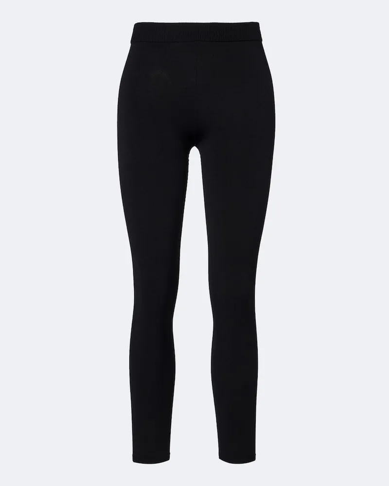 Balenciaga Cropped Leggings Schwarz